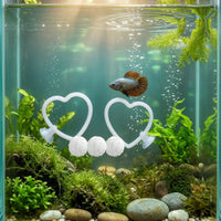 2 Pieces Aquarium Exercise Loop Interactive fishing Training Loop Lightweight with Suction Cup for Bettas