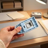 Spring-Loaded Stamp Punch Manual Scalloped Edge Punch Portable Stamp Hole Puncher Sleek for Card Making