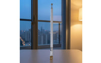 Mounting Base Telescoping Radio Antenna Silver Finish Metal Radio Antenna Slim