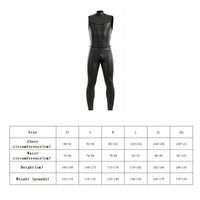Sleeveless Wetsuit Glossy Front Zip Wetsuit Form Fitting Suit for Diving