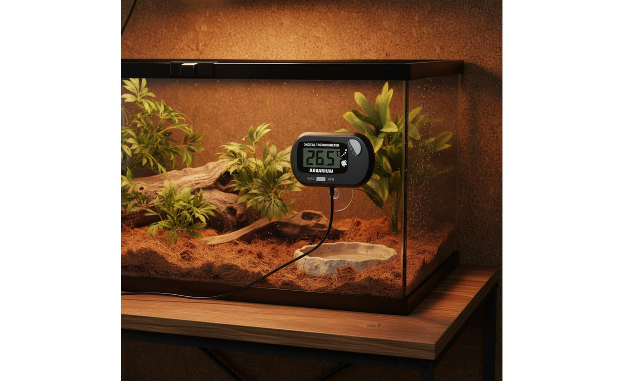 Tank Thermometer Pickup Suction Cup Mount Tank Temperature Pickup Thermometer Current Digital Screen Water Temperature