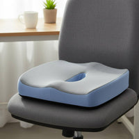 Memory Foam Seat Cushion Hollow Center Ergonomic Seat Cushion Improves Posture Memory Foam Chair Pad for Office Workers, Students, Gaming