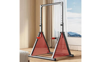 Pull-up Station with Folding Base Height Adjustable Standing Pull up Bar Freestanding Foldable Exercise Station for Home Gym, Apartment, Garage