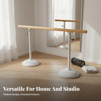 Non-Slip Feet Freestanding Ballet Barre Stable Weighted Base Portable Ballet Barre Easy Installation Freestanding Dance Bar Sturdy Construction for Children, Dancers, Beginners, Gym
