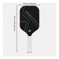 Pickleball Paddle with Carbon Fiber Face Anti-Slip Pickleball Paddle with Perforated Grip Paddles Rotation Racket Lightweight