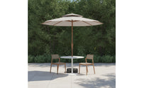 Outdoor Umbrella with Water Base Windproof Patio Umbrella with Base Heavy Duty for Homeowners, Backyard, Balcony, Poolside