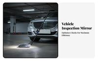 Under Vehicle Inspection Mirror With Lighting Lamp Rolling Under Car Mirror Telescopic Rod Portable for Mechanics Detection