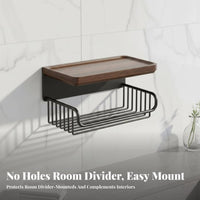 surfaceMounted Tissue Box with Shelf Multi-Functional Storage for Powder Room, RV
