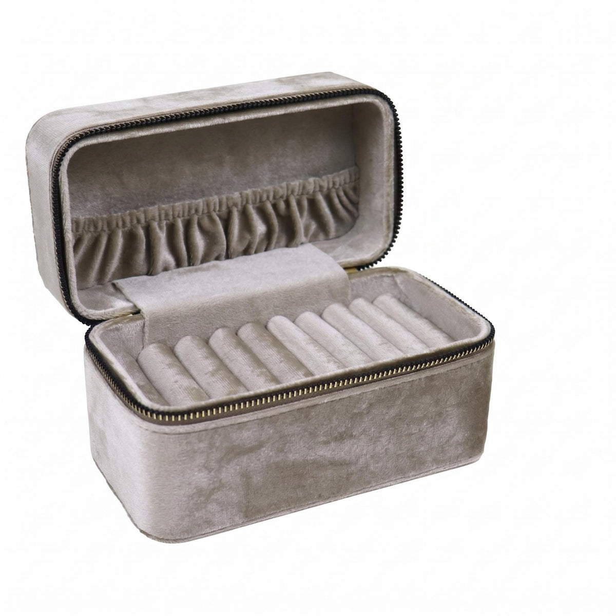 Bracelet Storage Box Lined Interior Zippered Jewelry Storage Box Elegant Design Hard-Sided Jewelry Case