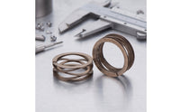 2 Pieces Black Wave Spring Slimline Wave Spring Washer Compact Crinkle Washers Metal for Mechanics
