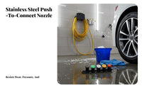 Coded Nozzle Set Stainless Steel & Brass Construction Color Coded Pressure Washer Tips Portable Clip