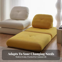 Removable and cleanable Cover Armless Block Sofa Space-Saving sectional Couch Multi-Functional Living Room Furniture Minimalist Aesthetic for Apartment Dwellers, Design aficionados, Young Adults, Lounge Area