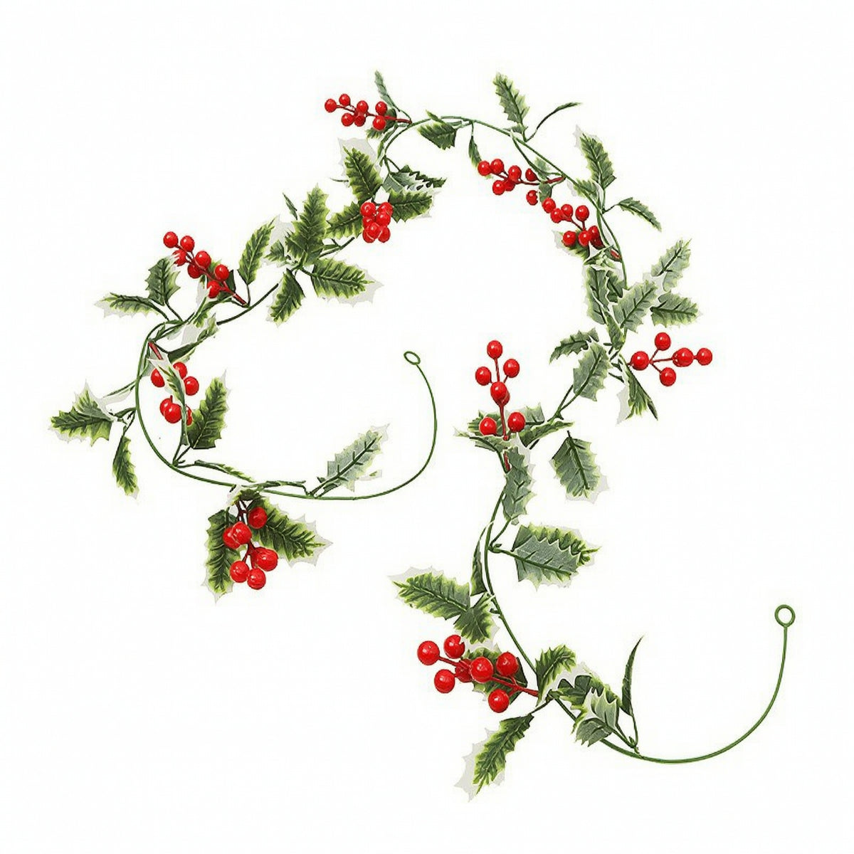 Artificial Christmas Red Berry Pine Vine Garland for Fireplace Home Decor