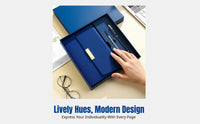 Letter-Sized Trifold Notebook Gift Box Set, Business Notebook, Custom Logo, Multifunctional Meeting Notepad, Portable, Leather