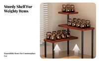 Adjustable Corner shelf unit Sturdy Construction Expandable bookshelf for Students
