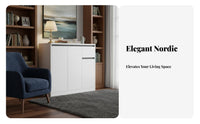 Multi-Functional Sofa Partition Cabinet Slate Countertop Sideboard Strong Load-Bearing Indoor Storage Sturdy Construction for Apartment Dwellers, Homeowners, Interior Design Enthusiasts, Living Room, Dining Area, Entryway, Hallway