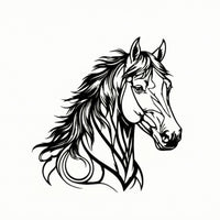 Horse Head Wall Decor Thin Iron Horse Decor Head Decor Long-Lasting Metal