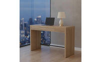 Computer Desk Minimalist Desk with Drawer Wood-Grain Study Table for Remote Workers, Students, Home Office, Bedroom