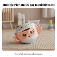 Tumbler Character Drum Early Learning Wobble Toy Musical Toy Wobble and Roll Action for Infants, Young Children, Floor Activity