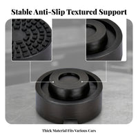 Crosshatch Pattern Jack Support Block Textured Rubber Jack Pad Anti-Slip Rubber Lift Block Scratch Protection