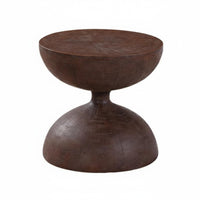 Wabi-Sabi Design Bedside Stand Japanese design Log-Shaped End Table Vintage Inspired Accent Stool Rustic Aesthetic for Interior Designers, Gift Givers, Living Room, Bedroom, Entryway, Balcony