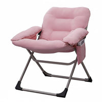 Foldable Design Padded Folding Recliner Adjustable Backrest Reclining Chair No Assembly Required Lounge Furniture Soft Cushioning for Students, Young Adults, Dormitory, Balcony, Living Room, Home Office