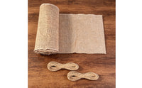 Burlap Table Runner Roll Coarse Table Runner with Rope Long for Crafters, Crafts