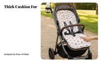 Thickened Design Baby Pushchair Pad All-Season Use Universal Stroller Seat Cushion Machine Washable for Babies, Daily Walks, Outdoor, Travel