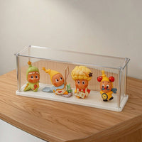 Figurine Display Case Transparent Acrylic Display Box Clear Showcase for Collectors, Desk, Shelf