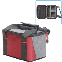 Camera Lighting Storage Bag Portable Camera Bag with Shoulder Strap-Lock Gear Case with Dividers for Photographers