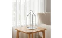 Decorative Birdcage Domed Metal Display Cage Hanging Round Bird Cage for Table Decor