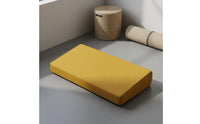 Coir Meditation Pad Posture Support Embroidered Tranquil Pad Linen Kneeling Pad Removable and Cleanable Cover for Prayer