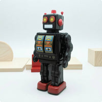 Tinplate Toy Robot Powered Tinplate Robot Shelf Display for Collectors, Photography Prop