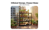 Multi-Layer Storage Rack High Load Capacity 5 Tier Adjustable Storage Rack Thickened Shelves Standing Steel Shelf for Homeowners, Balcony, Kitchen