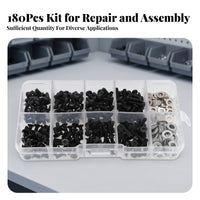 Screw Organizer Box 180-Piece RC Car Screw Kit Hardware Storage Box Assorted for Hobby Workbench
