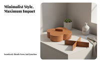 Removable Divider Four-Compartment Box Four-Lobed Storage Box Lidded