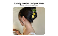 Durian Hair Grip Fun and Playful Durian Hair Grip Fruit Shaped Grip Strong Hold Chic Accessory Long-Lasting for Women