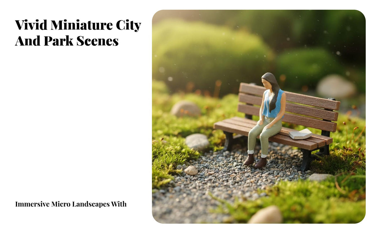 Mini Landscape Decoration High Intricate Miniature People Model Miniature Scene People Figurine Hand Painted Resin Character