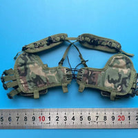 Field Chest Rig Accessory Black Buckles Chest Rig Vest Front-Laced