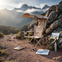 Canopy Camping Chair Fishing Chair Folding Seat for Campers, Anglers, Travel