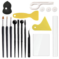 17 Pieces DIY Handmade Modeling Clay Tool Set Long-Lasting Modeling Clay Tools Gift Choice Pottery Carving Tools for Craft Room, Art Studio, School Project