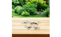 5 Pieces Miniature Gravy Boat Collectible Dollhouse Gravy Boat Silver Dollhouse Tableware for Crafters, Diorama