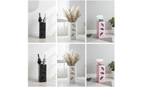 Metal Rain Gear Holder Stand Decorative Square Umbrella Stand Indoor for Entryway