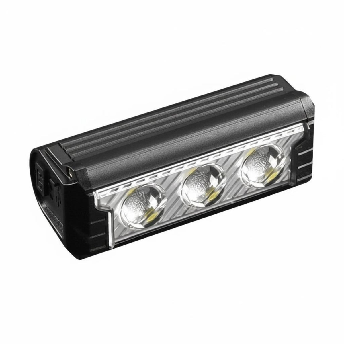 USB Rechargeable Cycle Lighting Unit Set Waterproof Bike Front Light Wide Beam Night Riding Flashlight for Bicycling