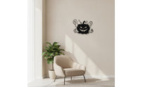 Metal Pumpkin Silhouette Pumpkin Wall Decor Rustic for Porch, Living Room