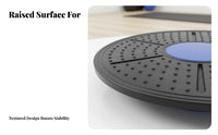 Waist Twisting Disc Non-Slip Surface Stretching and Flexibility Balance Board Round Wobble Board Portable Sturdy Construction
