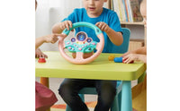 Early Education Copilot Steering Wheel Educational Simulation Driving Toy Interactive Steering Wheel Toy Lights and Sounds for Children, Preschoolers, Toddlers, Travel, Stroller