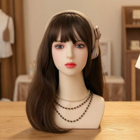 Mannequin Head Cosplay Mannequin Head with Shoulders Sturdy for Jewelers