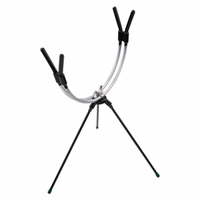 Foldable Metal Fishing Rod Rack, Portable Ice Stand