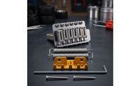 Guitar Bridge with Tremolo Arm Chrome Tremolo Bridge with Block Adjustable for Guitarists